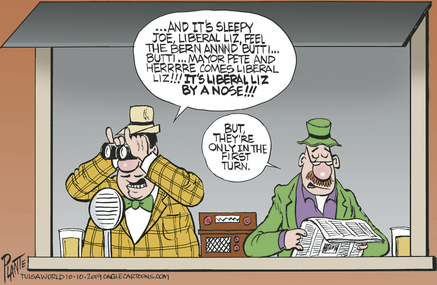 Bruce Plante Cartoon: The Democratic Horse Race